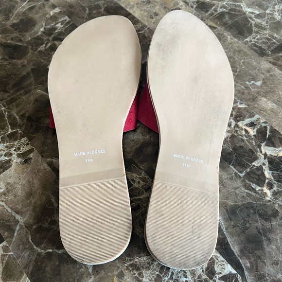 Beach by Matisse Cabana Red Suede Slide Sandals - Picture 7 of 14